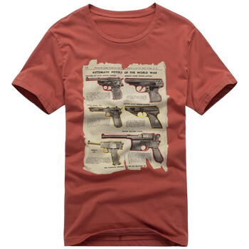 零号男 军旅Automatic Pistol珍藏版T恤 BFB0333 橙色 XXL