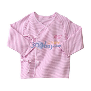 贝贝怡 BB311 新生儿纯棉婴儿服装 内衣 上衣 淡粉 66码