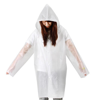 a-life最生活 最新品 雨披/雨衣 EVA 磨砂透明雨衣 C-1301 M码