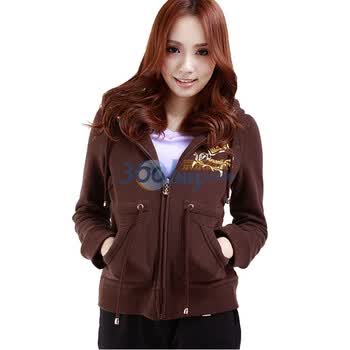 艾勒罗克 ELEMENT LOOK 2011秋冬羽绒内搭多色时尚百搭连帽休闲卫衣1101EPA04 咖啡 L
