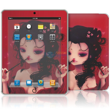 ideaSkin 苹果apple iPad 1代 艺伎 外壳保护套贴膜 贴纸 保护膜 热销款 ENDABA620328
