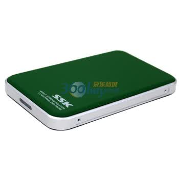 飚王（SSK） HE-T200黑鹰II sata接口 USB2.0硬盘盒（绿色）