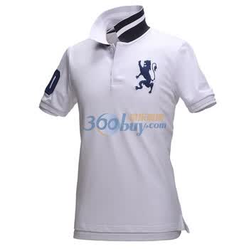 Giordano佐丹奴 Polo 男弹力狮王运动修身Polo 01010180 白烟 L