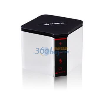 魅动e族 EVS2000神奇魔方 超强低音共振 和您的桌子一起共响 具有内、外置功能 银色 白色