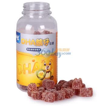 艾兰得长大DHA熊仔软糖 2g*60粒 不含色素、防腐剂 香橙味