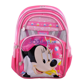 迪士尼/Disney CL-M0408 米奇双肩学生书包/减负书包 两色可选 桃红色