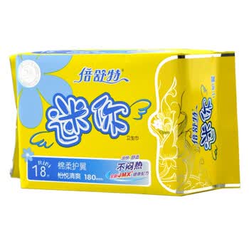 倍舒特清爽护翼迷你卫生巾18片*6 QS12018