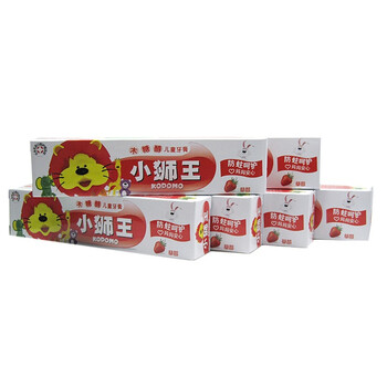 小狮王儿童牙膏 草莓味40g 6支