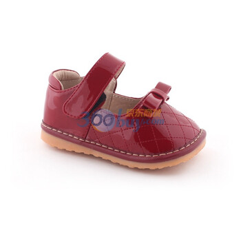 小蓝羊 叫叫鞋 秋款新品 女童鞋 SQ-A61001 酒红色 24