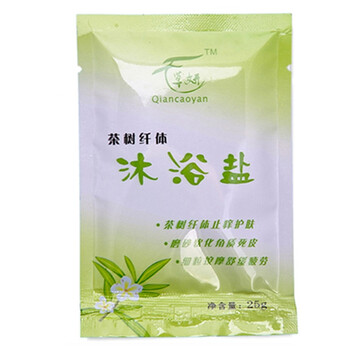 千草妍茶树纤体沐浴盐（抑菌消炎，抑制荨麻疹，狐臭，减肥）25gx15袋