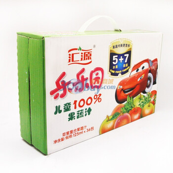 汇源100%儿童果蔬汁（苹果）125ml*36盒 不添加糖、色素、防腐剂