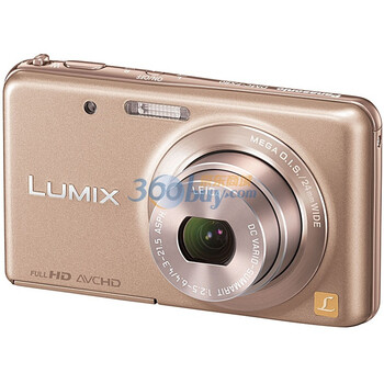 松下（Panasonic） DMC-FX80GK 数码相机 金色（1210万像素 3.0英寸液晶屏 5倍光学变焦 24mm广角）