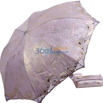 2012年新款 天堂伞 防紫外线 防晒 晴雨伞 3101E水晶琉璃 7号紫
