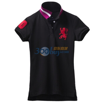 Giordano佐丹奴 Polo 女活力狮王纤腰Polo 01311027 纯黑 M