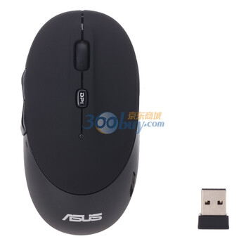 华硕（Asus）MS-W1 2.4G无线Q鼠 黑色
