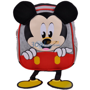 迪士尼/Disney CC-M0399 米奇米妮幼儿书包 儿童背包-小脚丫 三色可选 黑色