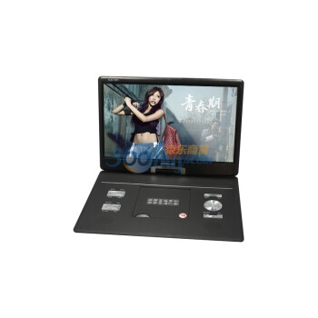 康佳（KONKA）便携式移动DVD KLD-1801 18.5寸，USB，双游戏，数码LED显示屏，内置DIVX解码 黑色