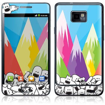 ideaSkin 三星 i9100/Galaxy S2/9103/9108/盖世兔 加州山景城 外壳保护套皮贴膜 ENDAUC862105