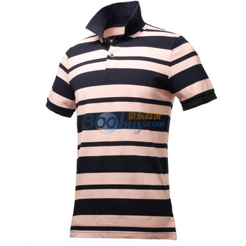 Giordano佐丹奴 Polo 男撞色自由间修身珠地Polo 01011008 浅粉红 XL