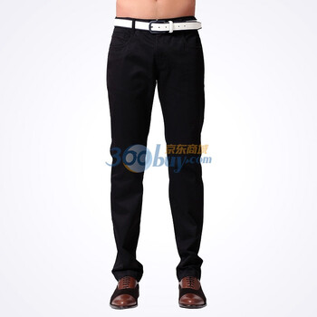 N&Q诺奇2012春装新品男纯色直筒休闲牛仔裤 M221GD28A03 黑色 40
