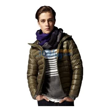 【欧莱诺OLOMO】羽绒服 男装轻便保暖薄型羽绒服11178001 军绿色 XXL