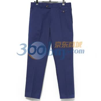 时尚起义 韩国糖果色直筒九分长裤 男585362 海军蓝 L