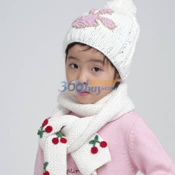 佩尔斯L'PEERLESS可爱活泼女童帽儿童款女款8912208901900白色均码
