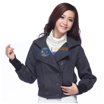 威丝曼之家WSM HOME侧插袋 系扣外套 TC240045 灰色 XL
