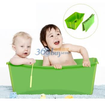 丹麦Flexi Bath折叠多功能婴儿浴盆 清新绿色