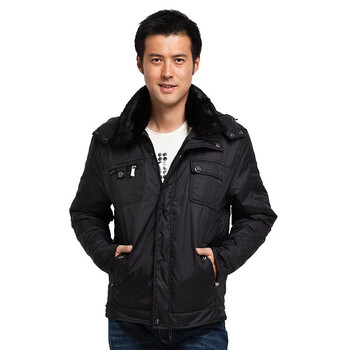 红豆hodo羽绒服 新款男士商务休闲可脱卸毛领带帽羽绒服E1823 深蓝色 185/100A(XL)