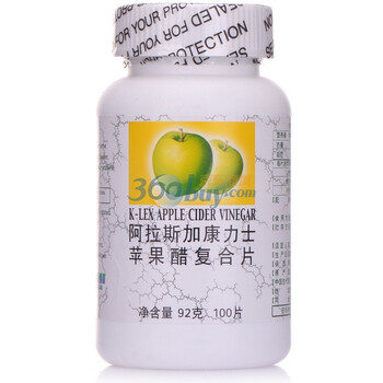 K-LEX阿拉斯加康力士苹果醋复合片100片