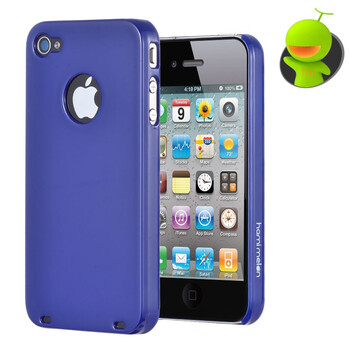 哈密瓜（hamimelon） HM0108　iphone4保护套 升级版钢琴烤漆12色 外壳 深蓝 送防尘塞贴膜