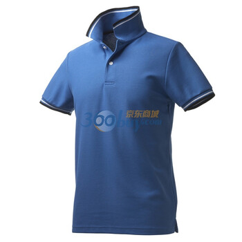 Giordano佐丹奴 Polo 男速干撞色边珠地修身Dry Polo 01010006 蓝色 L