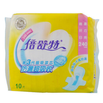 倍舒特棉柔日用卫生巾10片*6 SN14010
