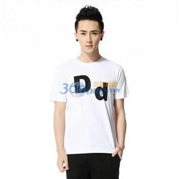 唐狮Tonlion男短袖圆领T恤 911211022001 本白D XXL