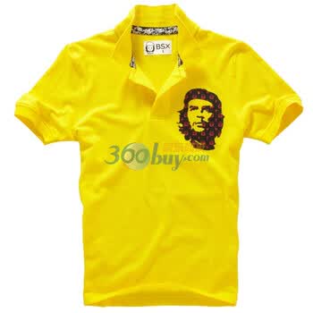 Giordano佐丹奴BSX Polo 男MINI CHE经典头像印花POLO 04011100 黄土赭色 XL