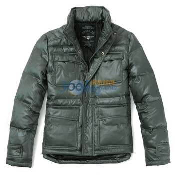 AK男装冬装新品 空军立领短款羽绒服11C211012 炭灰色 XXL