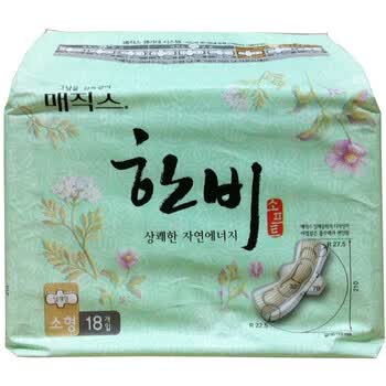 宝笑美BOSOMI韩国原装进口韩妃超薄护翼型18片装