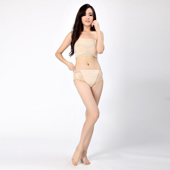 2012新品 顶呱呱/顶瓜瓜 三角纯棉女中腰内裤 3条装 DNKWC-25710 彩棉棕色 175