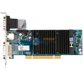 HIS 5450 Silence 512MB DDR3 650/1000MHz 512M/64bit DDR3 PCI显卡