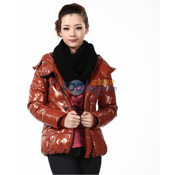 2011新款 冰洁羽绒服 女式摩登一手长 BG11130 桔红色 185/104A(XXXL)