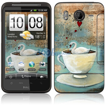 ideaSkin HTC Desire HD/G10/G7HD/A919/大坏蛋 茶杯里的天鹅湖 手机外壳保护套皮贴膜