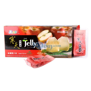 台湾进口 ABC寒天鮮果冻 苹果味 3盒*250g
