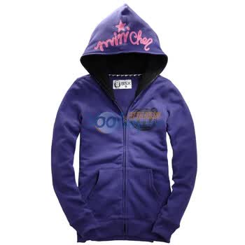 Giordano佐丹奴BSX 外套 女小熊星际奇遇连帽卫衣 04381700 紫色 XL