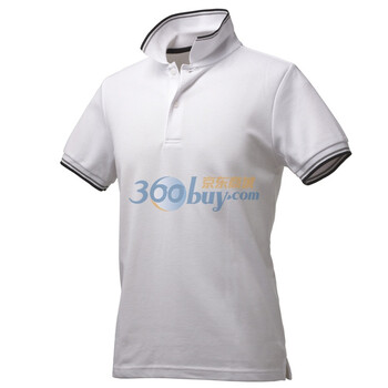 Giordano佐丹奴 Polo 男速干撞色边珠地修身Dry Polo 01010006 白色 L
