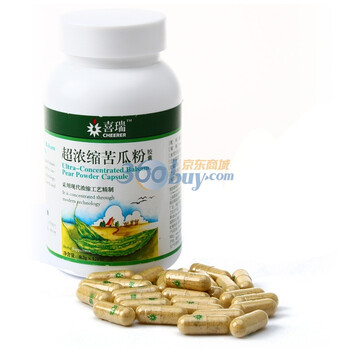 喜瑞超浓缩苦瓜粉胶囊120粒装