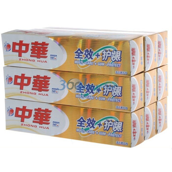 中华牙膏 全效+护龈 130g*9 创新配方 保护牙龈