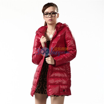 波司登旗下 2011新款 冰洁羽绒服 女式简约时尚中长款 BG11160红色185/104A(XXXL)