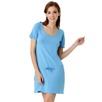 Jockey居可衣 2012春夏新品 女式棉莫代尔家居连衣裙 JJ25293615 220粉蓝 XL