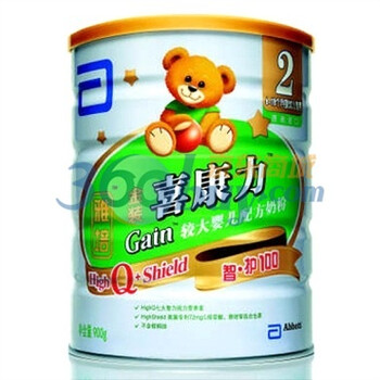 原装进口 雅培金装智护100（喜康力）奶粉2段 6-18个月 900g罐装